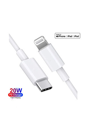 Apple Iphone 8 - Iphone 8 Plus Hızlı Şarj Kablosu Type-c - Ligtning Pd 20w 1 Metre
