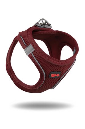 Air-Mesh Küçük ve Orta Irk Kedi Köpek Göğüs Tasması Yumuşak,Nefes Alabilir, Dayanıklı Bordo