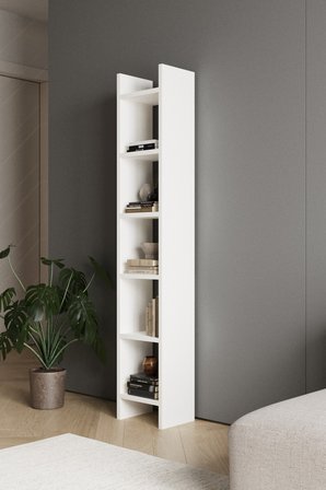 CLASSY 106URAZ 5 RAFLI KİTAPLIK BEYAZ