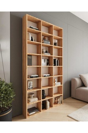 CLASSY 109ZEYNEP 24 RAFLI ÇOK AMAÇLI DOLAP - KİTAPLIK ATLANTİK ÇAM