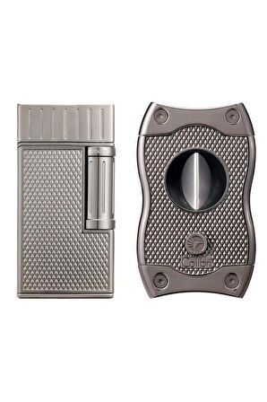 Colibri Julius Çakmak & SV-Cut Gunmetal Premium Puro Seti