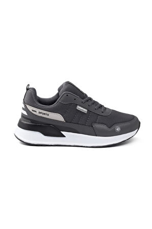 Erkek Füme Spor Ayakkabı Rahat Yürüyüş Koşu Günlük Sneaker Bağcıklı Hafif Taban
