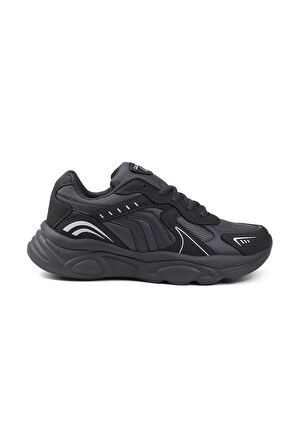 Erkek Siyah Gri Günlük Spor Ayakkabı Rahat Yürüyüş Koşu Sneaker Hafif Tabanlı