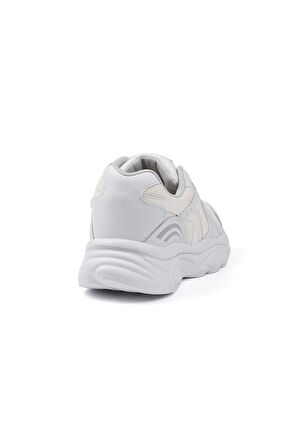 Erkek Beyaz Günlük Spor Ayakkabı Rahat Yürüyüş Koşu Sneaker Hafif Tabanlı