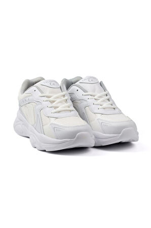 Erkek Beyaz Günlük Spor Ayakkabı Rahat Yürüyüş Koşu Sneaker Hafif Tabanlı
