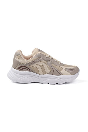 Erkek Bej Günlük Spor Ayakkabı Rahat Yürüyüş Koşu Sneaker Hafif Tabanlı