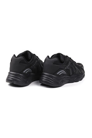 Erkek Siyah Günlük Spor Ayakkabı Rahat Yürüyüş Koşu Sneaker Hafif Tabanlı