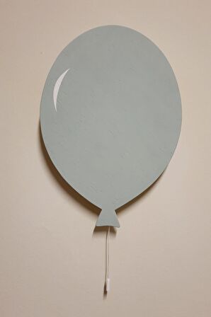 Bebek Çocuk Odası Balon Gece Lambası, Mint Renkli