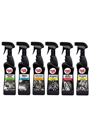 Cleanmod Oto Temizlik Seti Tam Set Bakım ve Temizlik 6 x 500 ml