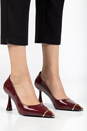 Suins Clove Model Kadın Topuklu Burnu Metal Detaylı Stiletto Ayakkabı