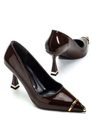 Suins Clove Model Kadın Topuklu Burnu Metal Detaylı Stiletto Ayakkabı