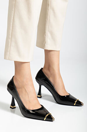 Suins Clove Model Kadın Topuklu Burnu Metal Detaylı Stiletto Ayakkabı