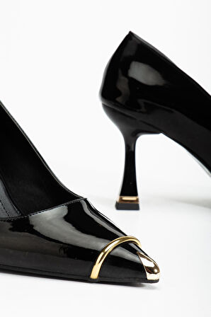 Suins Clove Model Kadın Topuklu Burnu Metal Detaylı Stiletto Ayakkabı