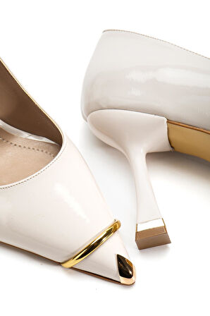 Suins Clove Model Kadın Topuklu Burnu Metal Detaylı Stiletto Ayakkabı