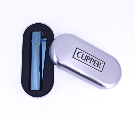 Clipper Özel Kutusunda Metal Çakmak - Deep Blue