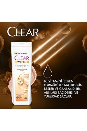 Clear Women Kepeğe Karşı Etkili Şampuan Kil Terapi