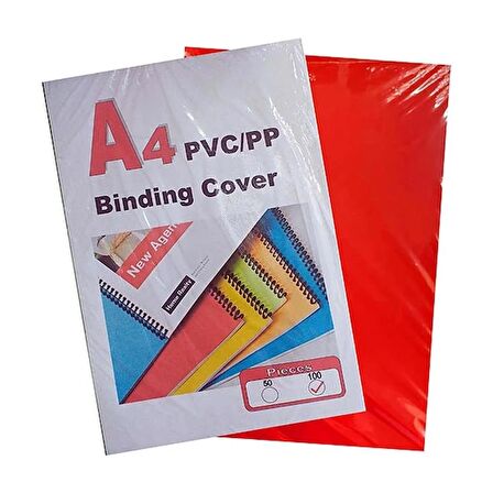 Pvc Cilt Kapağı Kırmızı