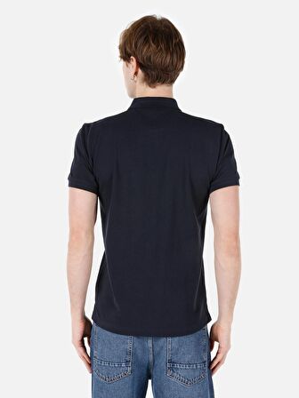 Regular Fit Lacivert Erkek Polo Yaka Kısa Kol Tişört Cltkttshm0766200