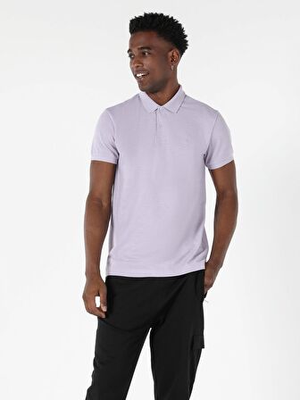 Classic Fitt Mor Erkek Polo Yaka Tişört