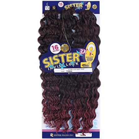 Afro Saç  Dalgalı Saç/Siyah Kızıl Renk Geçişli 1B/BG /  (CLZ175)