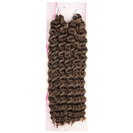 Nice Bulk Afro Su Dalgalı Görünümlü  Saç / Koyu Kumral /  (CLZ175)