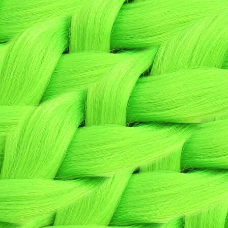 Afro Örgüsü Ve Rasta İçin Sentetik Saç / Neon Yeşil /  (CLZ175)