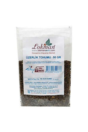 Üzerlik Tohumu Tane Doğal 50 Gr Paket