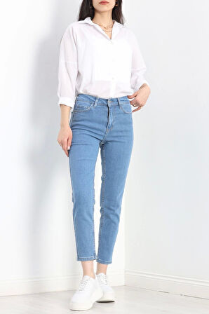 Mom Boyfriend Jeans Açıkmavi1