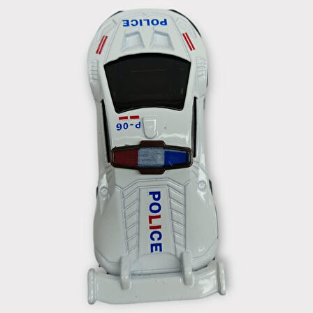 Metal Mini Polis Arabası  8 cm - Polis - 3