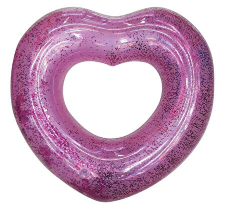 Kalp Desenli Simit 65 cm  - Pembe