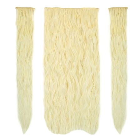 Fiber Sen Kabarık Daalı Yarım Ay + 2 Yan Çıt Çıt / Açık Platin