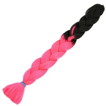Afrika Örgülük Sen Ombreli  100 Gr. / Siyah / Neon Pembe