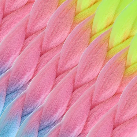 Afrika Örgülük Ombreli Sen  100 Gr. / Neon Sarı / Pembe / Açık Mi