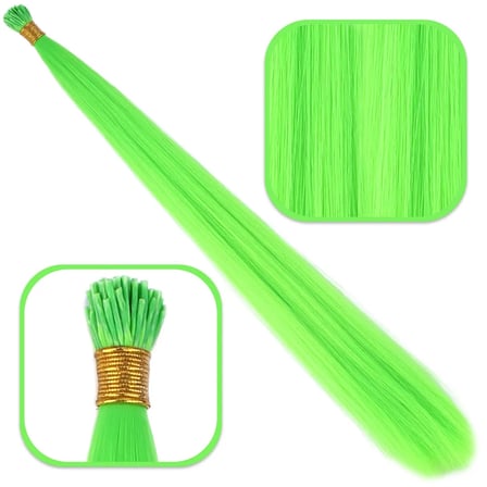 Fiber Sen Boncuk Kaynaklık Renkli  / Neon Yeşil / 100 Adet