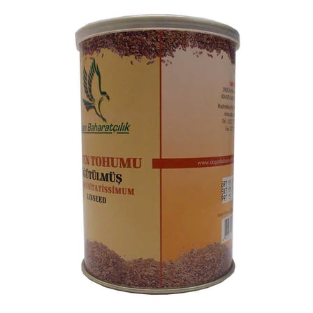 Keten u Öğütülmüş Doğal 150 Gr Teneke Kutu
