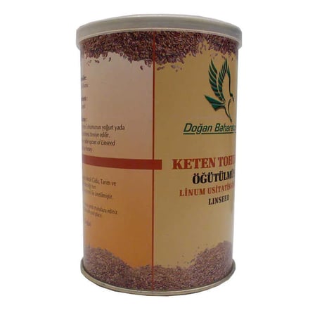 Keten u Öğütülmüş Doğal 150 Gr Teneke Kutu