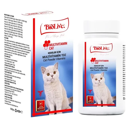 Biolive Kediler İçin Multimin Toz min 100gr