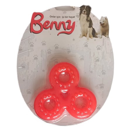 Benny Köpek Oyuncağı Üçlü H 9 x 9 cm Kırmızı