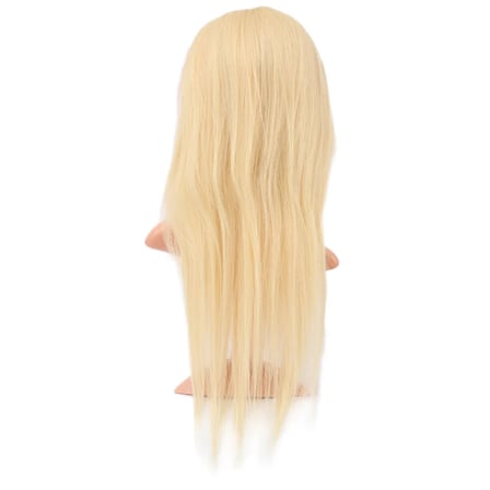 Gerçek Front Lace Düz Platin Tül Peruk / 60/65cm