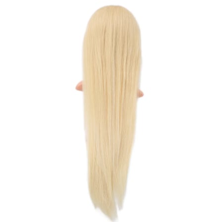Gerçek Front Lace Düz Platin Tül Peruk / 80/85cm
