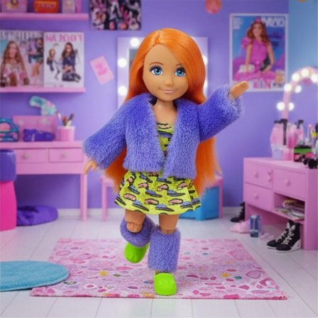 Moda İkonu Bebek Figür 13 cm  - Tcu lı Neon Şıklık - 1 ADET