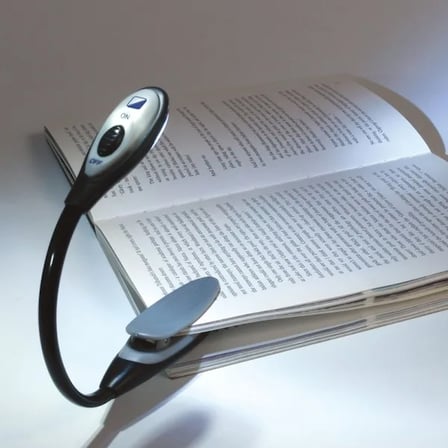 Okuma Işığı Led Booklight Kıskaçlı Pilli Model Led Işık