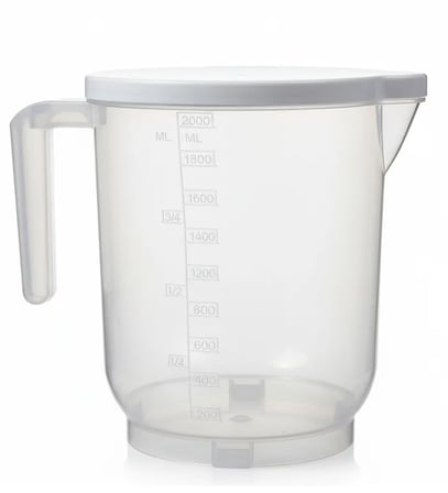 Pratik Mutfak Ölçü Kabı - 2 Litre Dereceli Şeffaf Hazne BPA Free