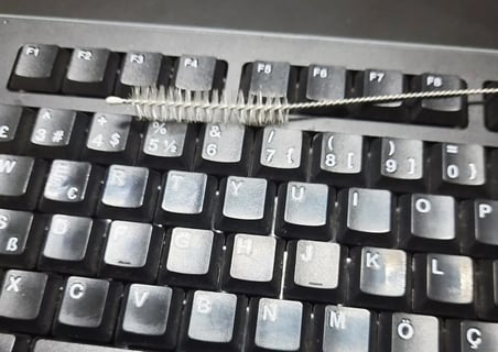 3 Lü Pratik Fırça  Esnek Bükülebilir Klye Mouse Arası Temizlik Fırçası