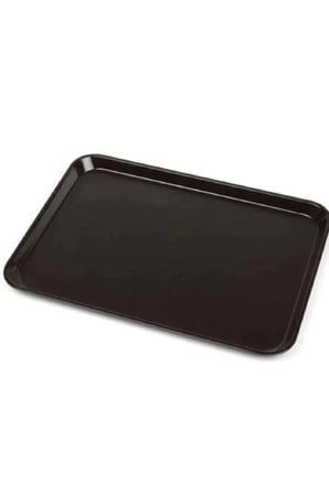 10 Adet Siyaidi Boy Plastik Servis Tepsisi  Kırılmaz Lokanta Büfe Fast Food Kullanım (44x32 Cm)