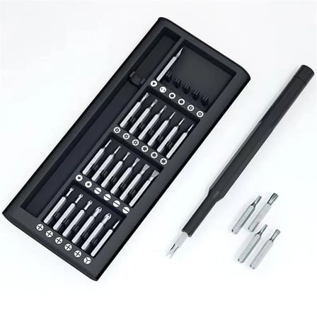25 Parça Çok Fonksiyonlu Hassas Tornida Seti – Telefon Tablet Elektronik Tamir Tornida Seti