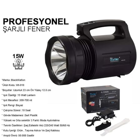 Wt-018 Profesyonel Büyük cı Feneri