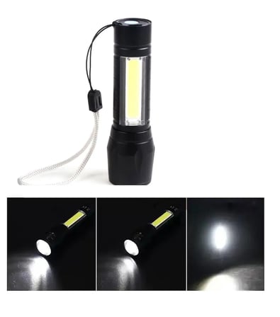 Mini Çok Güçlü Şarjli El Feneri Xpe-Cob Led Wt-030