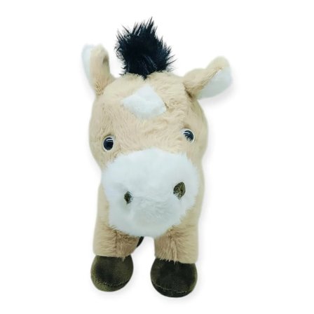 Peluş Hayvanlar Sesli 30 cm At - Bej - 1 ADET