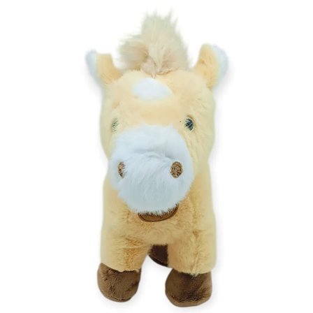 Peluş Hayvanlar Sesli 30 cm At - Açık Kahverengi - 1 ADET